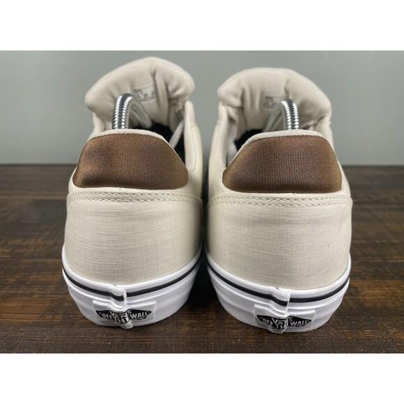 Vans Chukka Low Cream Off White Canvas Sneakers Brown Accents Men’s 11.5 -Clean - Picture 5 of 10